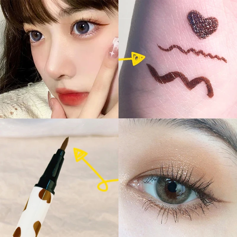 

4 Colors Liquid Eyeliner Lying Silkworm Pen Waterproof Smooth Eye Liner Pencil Long Lasting Eyeliner Cosmetic Makeup Tools