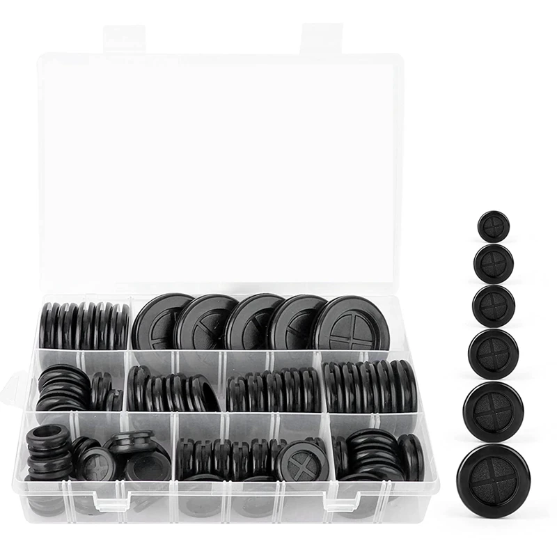 

Rubber Grommet Kit,Drill Hole Firewall Hole Plugs Wire Protection,Round Rubber Plug Hole Grommet Kit,Firewall Gasket Kit