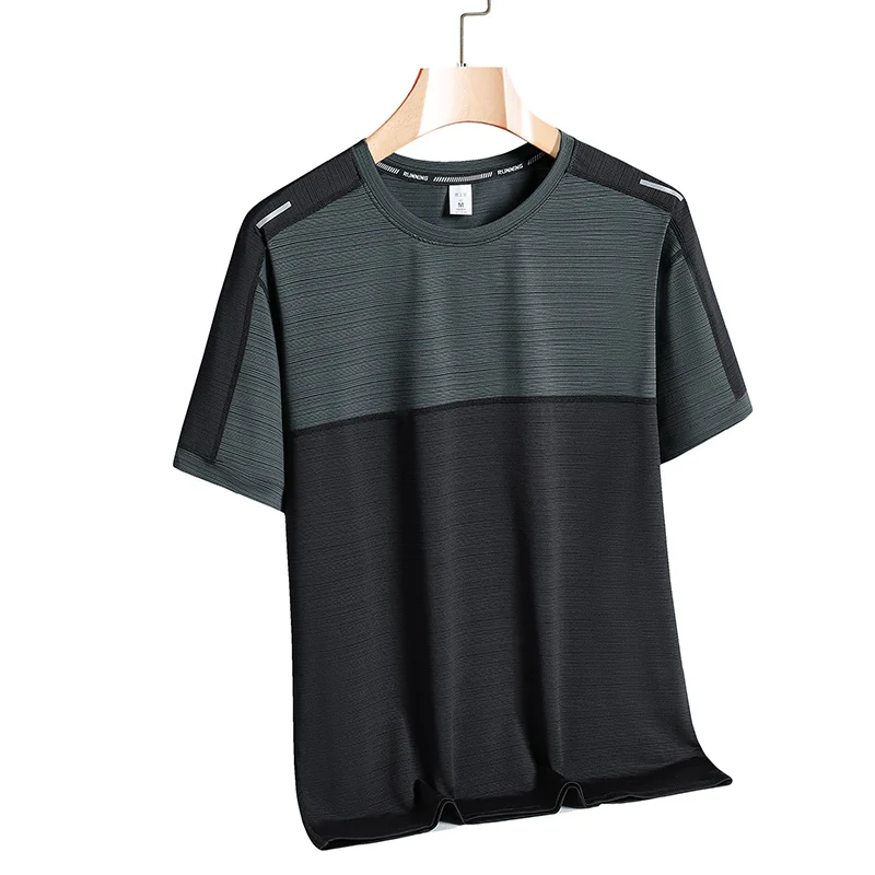 

Быстросохнущая Спортивная Мужская футболка 2023 Летняя Повседневная футболка с коротким рукавом с принтом большого размера 3XL топ уличная футболка одежда