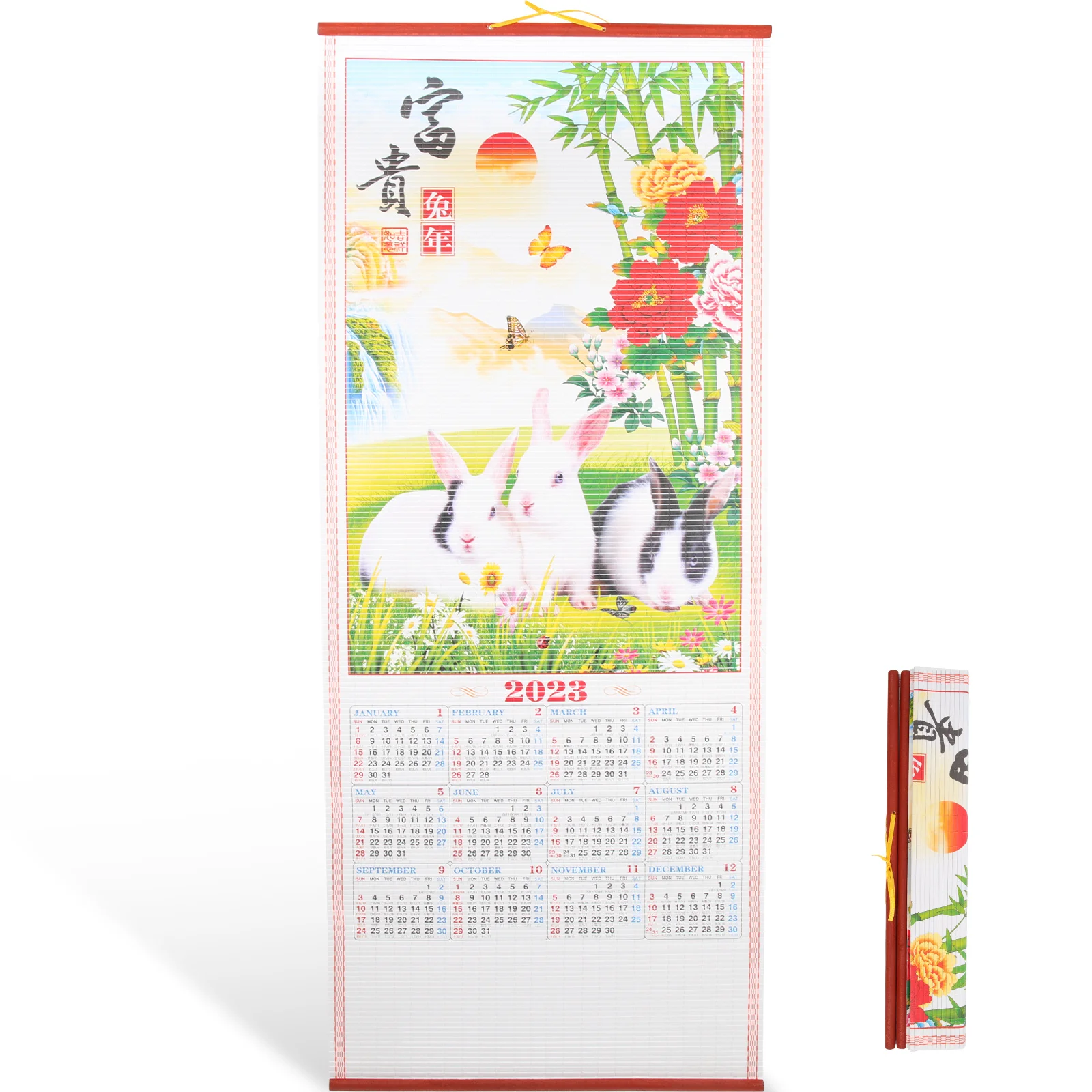 

Calendar Wall Chinese Year Lunar Hanging New Homethe Rabbit Mounteddates Decorative Exquisite Planning Schedulemonthly