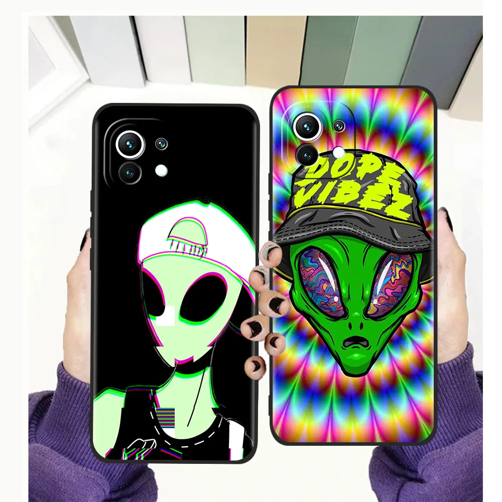 

Hot interesting alien Phone Case For Xiaomi Mi X3 X4 NFC F3 M3 GT Note 9T 10T 10 11 Ultra 11T 11X 11i Pro Lite 5G Silicone Shell