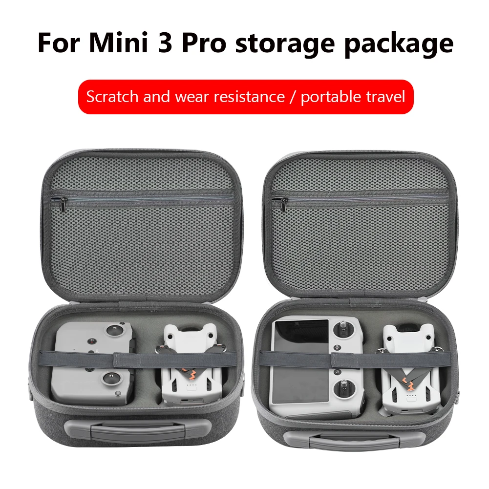 

Portable Shoulder Handbags for DJI Mini 3 Pro Remote Controller Battery Drone Body Accessories Carrying Bags Storage Case Grey
