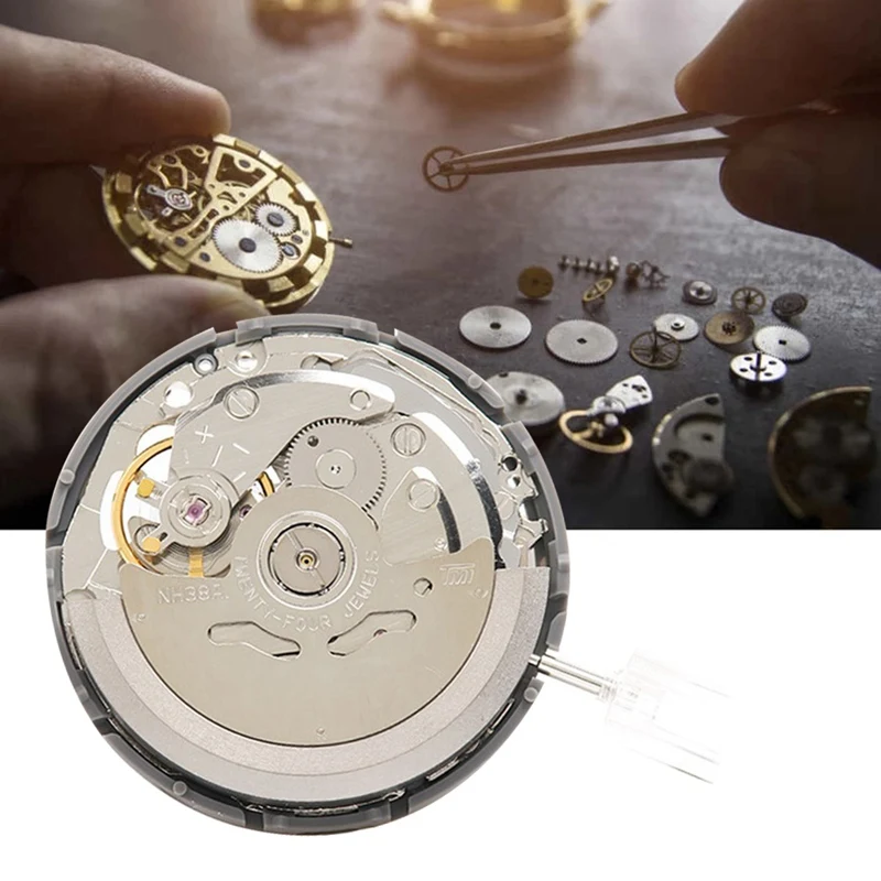 Механизм часов NH38/NH38A + стальной стержень рычаг сцепления высокоточный