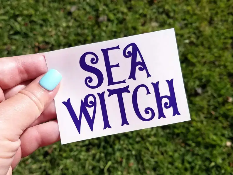 

Sea Witch Vinyl Decal for Tumbler, Mermaid Sticker for Car, Poor Unfortunate Souls, Ocean Child, Mermaid Vibes