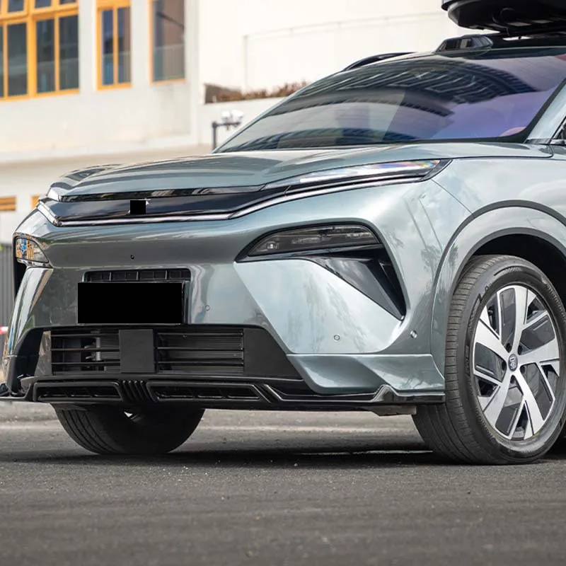 Фото Axinda Factory, новый стиль, глянцевый черный полипропиленовый комплект кузова автомобиля для Byd Tang L, передний бампер, губа 2022-аксессуары для обновления №5