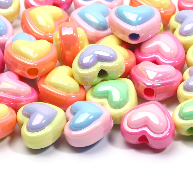 10 шт. цветные акриловые бусины-разделители для ювелирных изделий