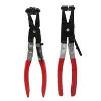 promotion 2 pc hose clamp pliers tool set angle swivel jaw locking flat band coolant clip