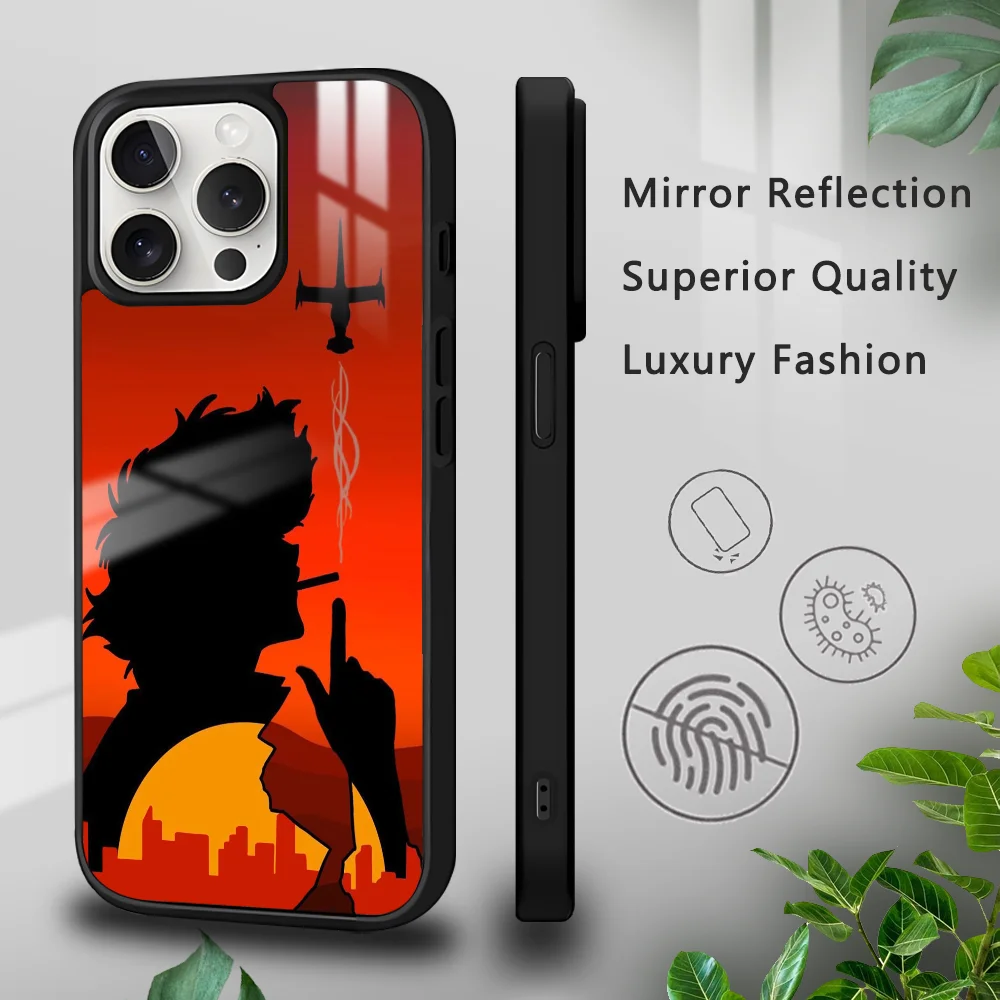 Чехол для телефона C-Cowboy Anime B-Bebop iPhone 16 15 14 13 12 11 Pro Xs Max Mini Plus Celulares Hard Funda