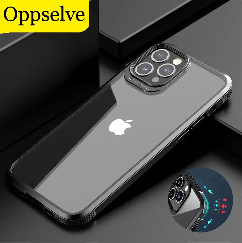 

Soft Silicone Shockproof Back Cover For iPhone 14 13 12 11 Pro Max Luxury Transparent Phone Case For iPhone 14 Plus Coque Capa
