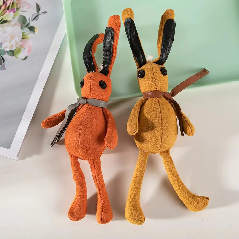 

1 Pcs Little Rabbit Plush Stuffed Toys 24CM Solid Color Cute Cartoon Animals For Baby Children Dress Pendant Party Decor Gifts
