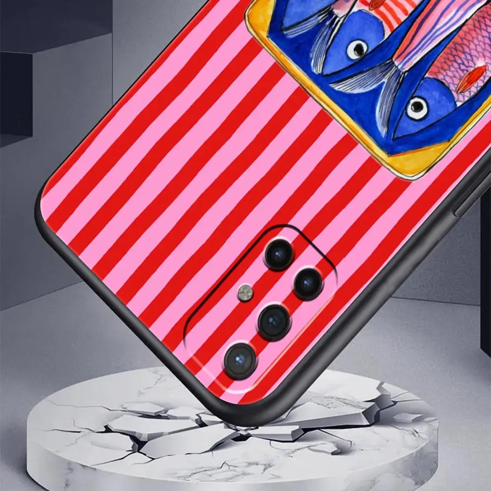 Фото Чехол для телефона Oneplus 13R 12R 10R 9RT 9R 13 12 11 10T 9 Nord CE 2 3 N100 N200 N10 N30 Pro 5G, мягкий ТПУ, с забавным рисунком рыбы-сардинки, лазерный эффект №3