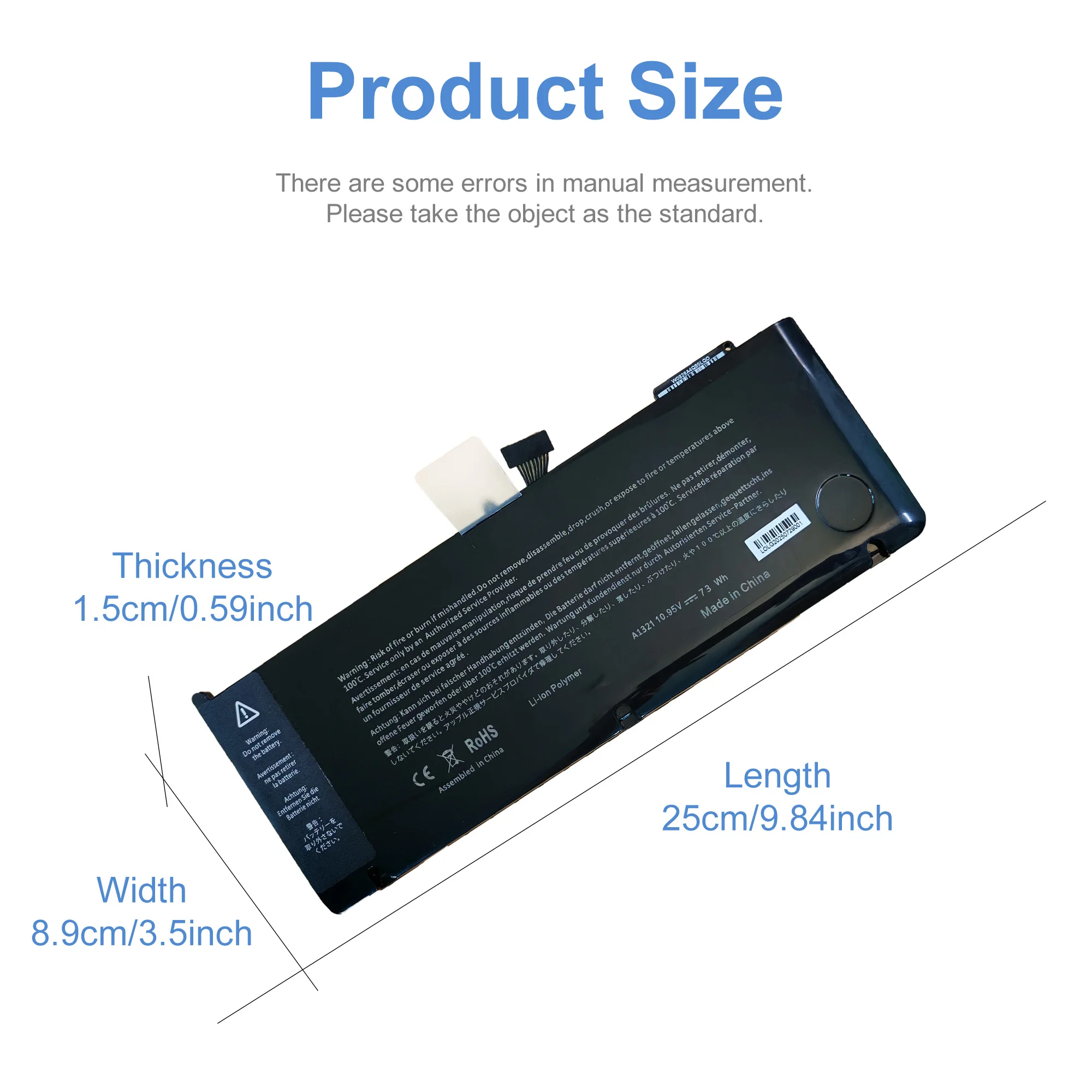 Фото Аккумулятор A1321 для APPLE MacBook Pro 15 дюймов A1286 2009 2010 020-6380-A MC118LL/A MC372 MC371 MB985 MB986LL/A Быстрая доставка №2