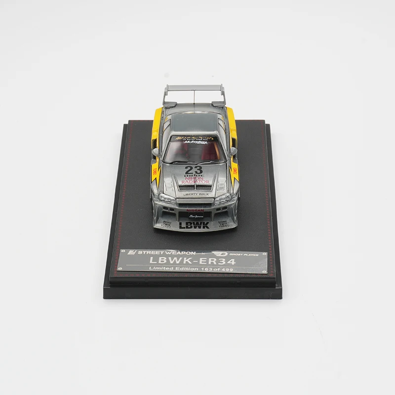 Фото SW 1:64 Chase Special Edition LBWK GTR ER34 Открытый капюшон Литая под давлением модель автомобиля Коллекция игрушек Street №2