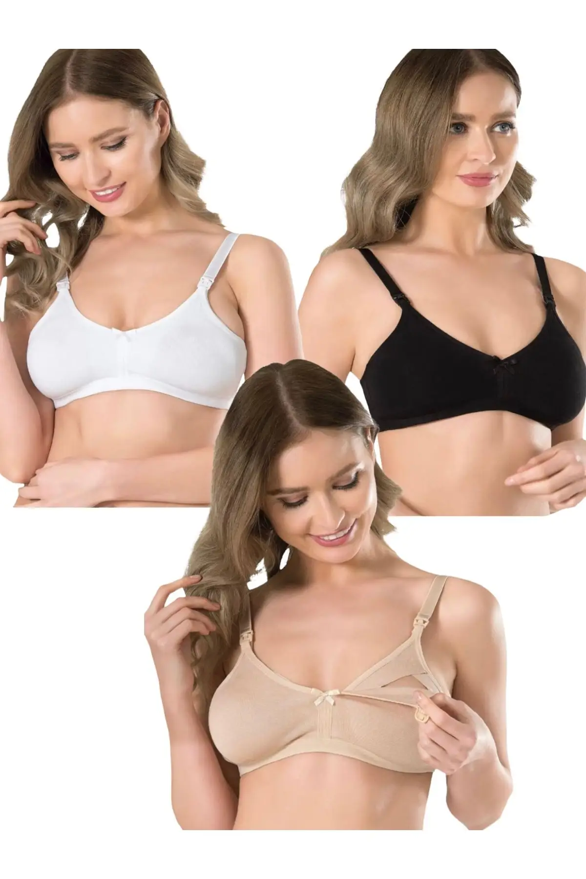 

3 шт., женские бюстгальтеры для кормления