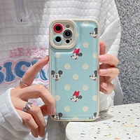 new fashion mickey phone cases for iphone 13 12 11 pro max mini xr xs max 8 x 7 se 2022 personality drop protection case