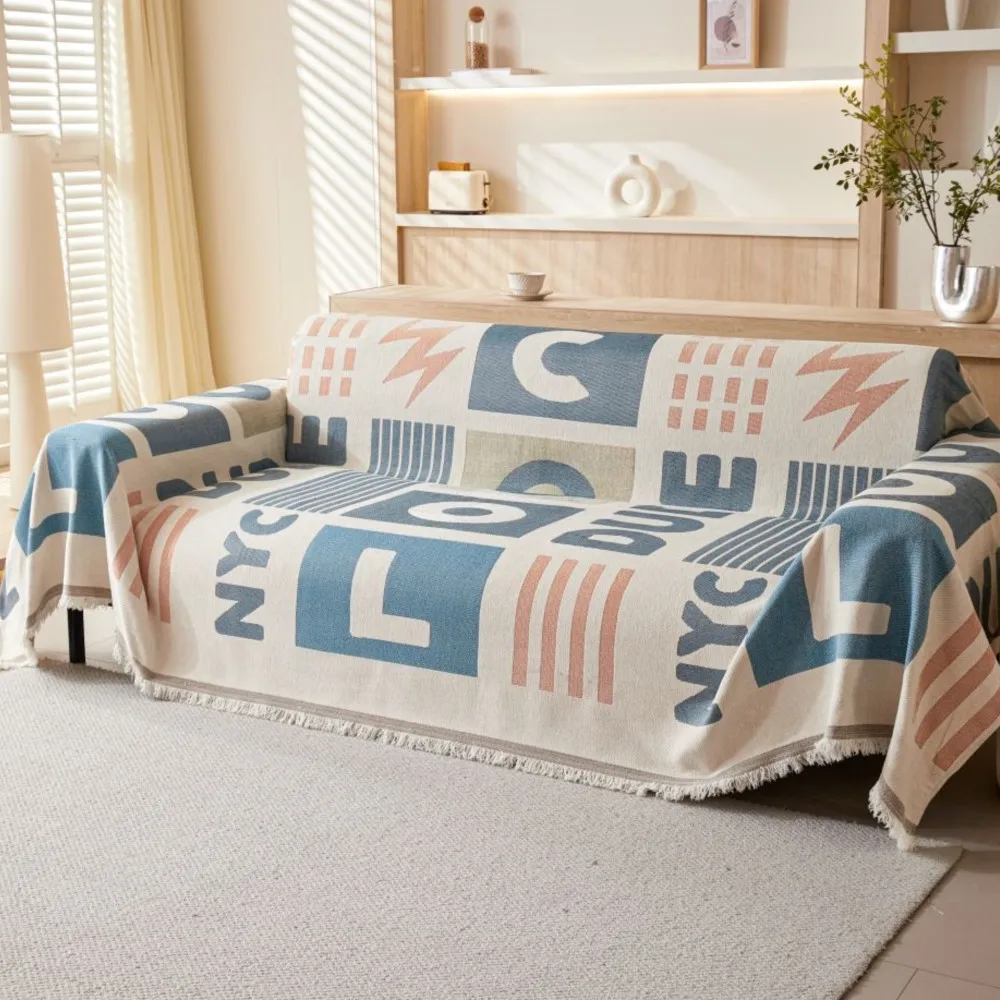Чехол для дивана домашнее синельное богемное покрывало всесезонное кемпинга и
