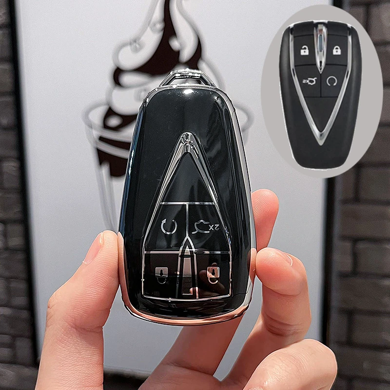 

Чехол из ТПУ для автомобильного дистанционного ключа, брелок для Changan CS35 CS55 CS75 Plus Eado UNI-T 2019 2020 2021 Oushang X5 X7 EV, аксессуары