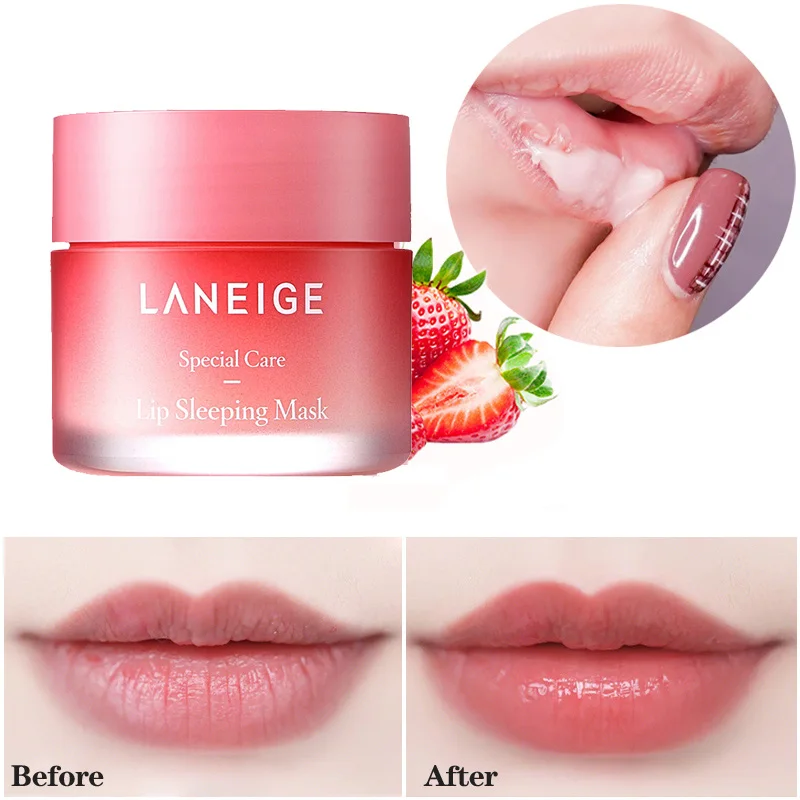 

New Sleeping Lip Mask Moisturizing and Exfoliation Fades Lip Lines Lip Care for Dryness Mask Lip Lines Exfoliating Lip Cream