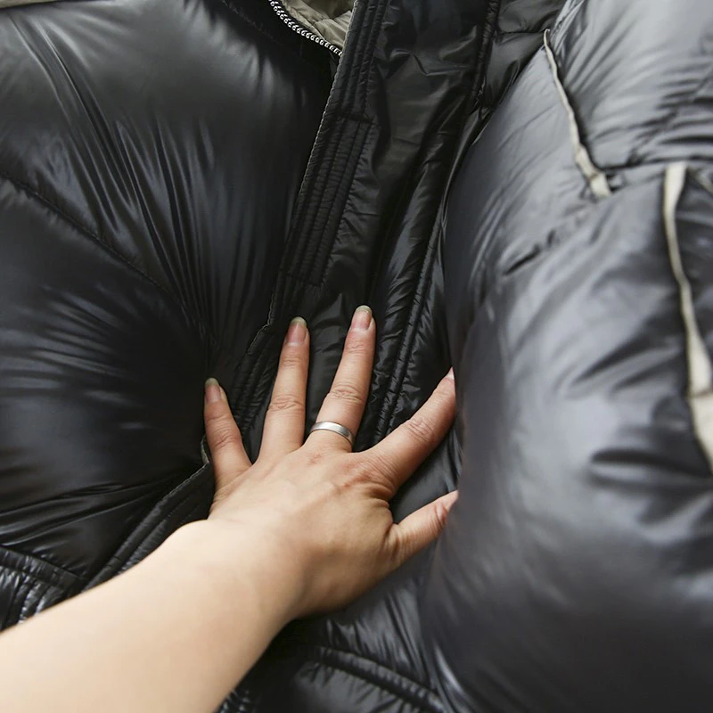 Men Hooded Duck Down Long Winter Jackets Casual Zipper Parkas Streetwear Warm Jackets with Pocket 2022 Fashion Down Coat for Man