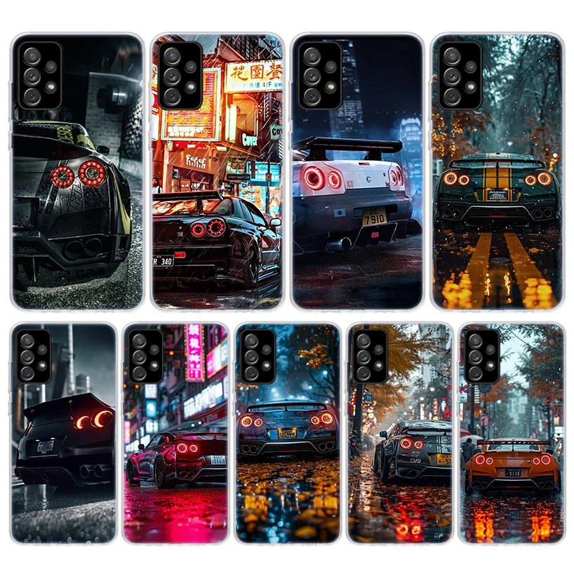 Фото Японский силиконовый чехол для телефона JDM Sports Car GTR для Samsung Galaxy Note 20 Ultra 9 8 10 Pro S10 Lite S9 Plus S8 + S7 Edge Cover Fund №1