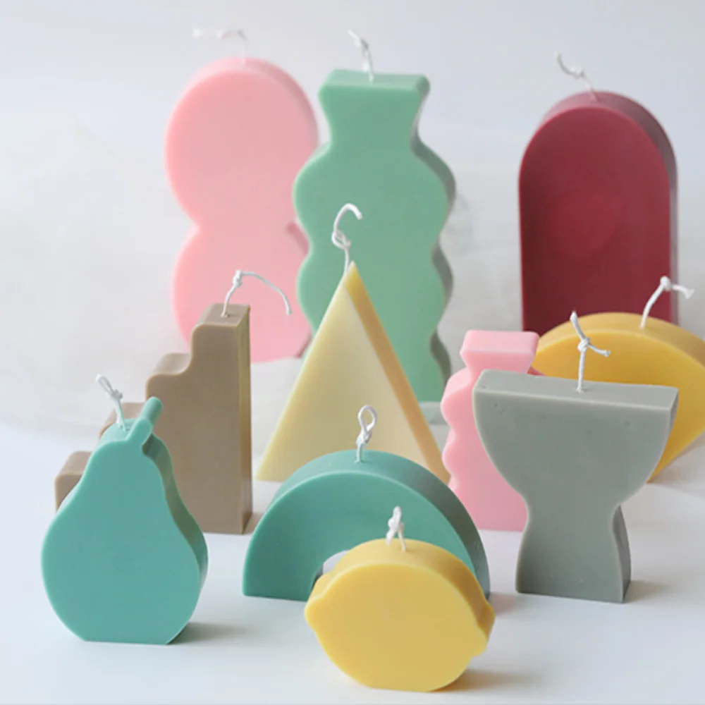 

INS Style Geometry Polygon Shape Candle Mold DIY Handmade Soap Making Silicone Mould Aromatherapy Plaster Home Decor Gift