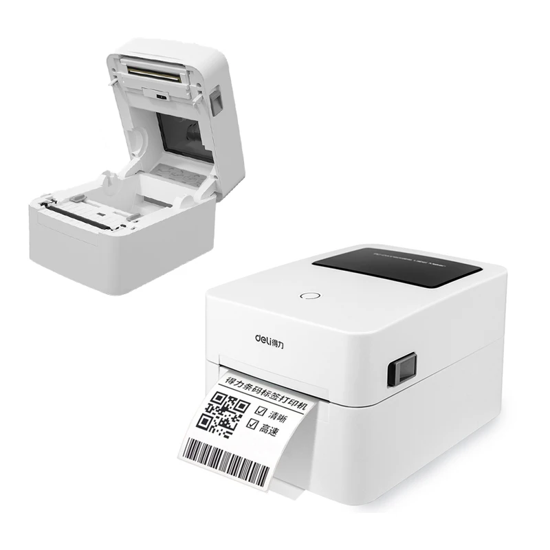 

Deli Automatic Smart Thermal Sticker Label Printer Efficient Barcode Label Wireless Printer For Express Delivery