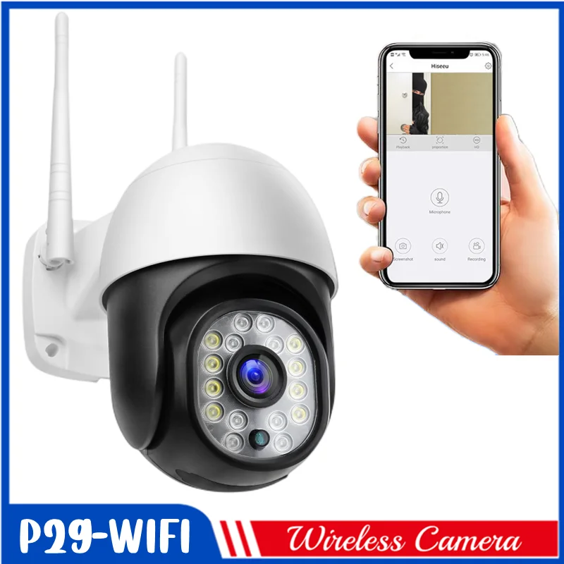 

HD Camera 1080p WiFi Camera Night Vision, 2ch Audio, Human Detection, Motion Tracking, Sound Detection, Local and Cloud Storage