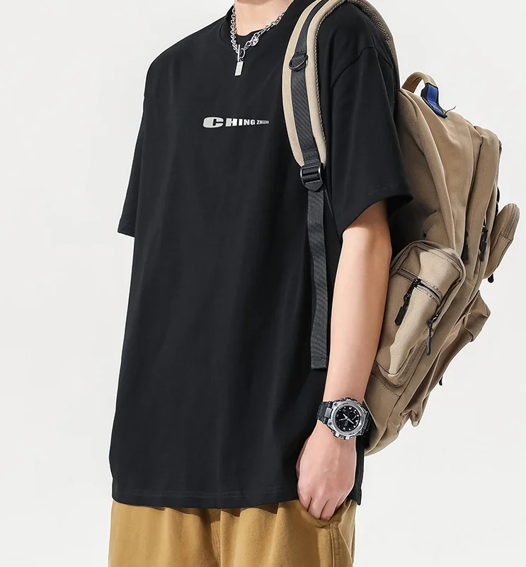 

M1223 New cotton short-sleeved t-shirt men's summer thin tide brand with half-sleeve t-shirt