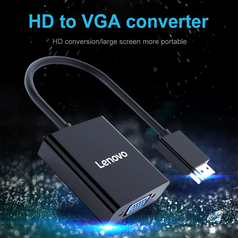 

Кабель-преобразователь 1080P со штекером 3,5 мм на гнездо, преобразователь HD на VGA, портативный адаптер HDMI-совместимый с VGA для Apple Windows Xp