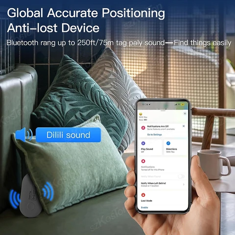 Мини GPS-трекер для Apple Find My APP Smart Tag Bluetooth-совместимое устройство отслеживания поиска для IOS система ключей кошелек сумки