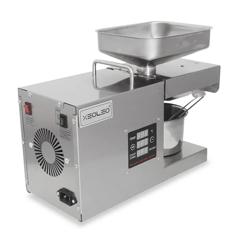 Пресс для масла 700 Вт Машина прессования арахиса/льняного семени/крапси домашней