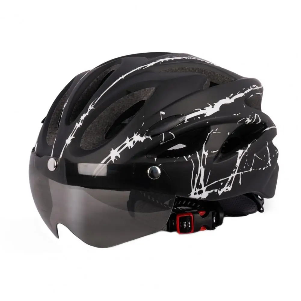

Ultralight Cycling Safety Helmet Outdoor Motorcycle Bicycle Taillight Helmet Removable Lens Visor Mountain Road Bike Helmet