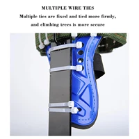 2 gears tree climbing spike set safety belt adjustable belt safety rescue stainess accessories lanyard camping belt steel r t7l2