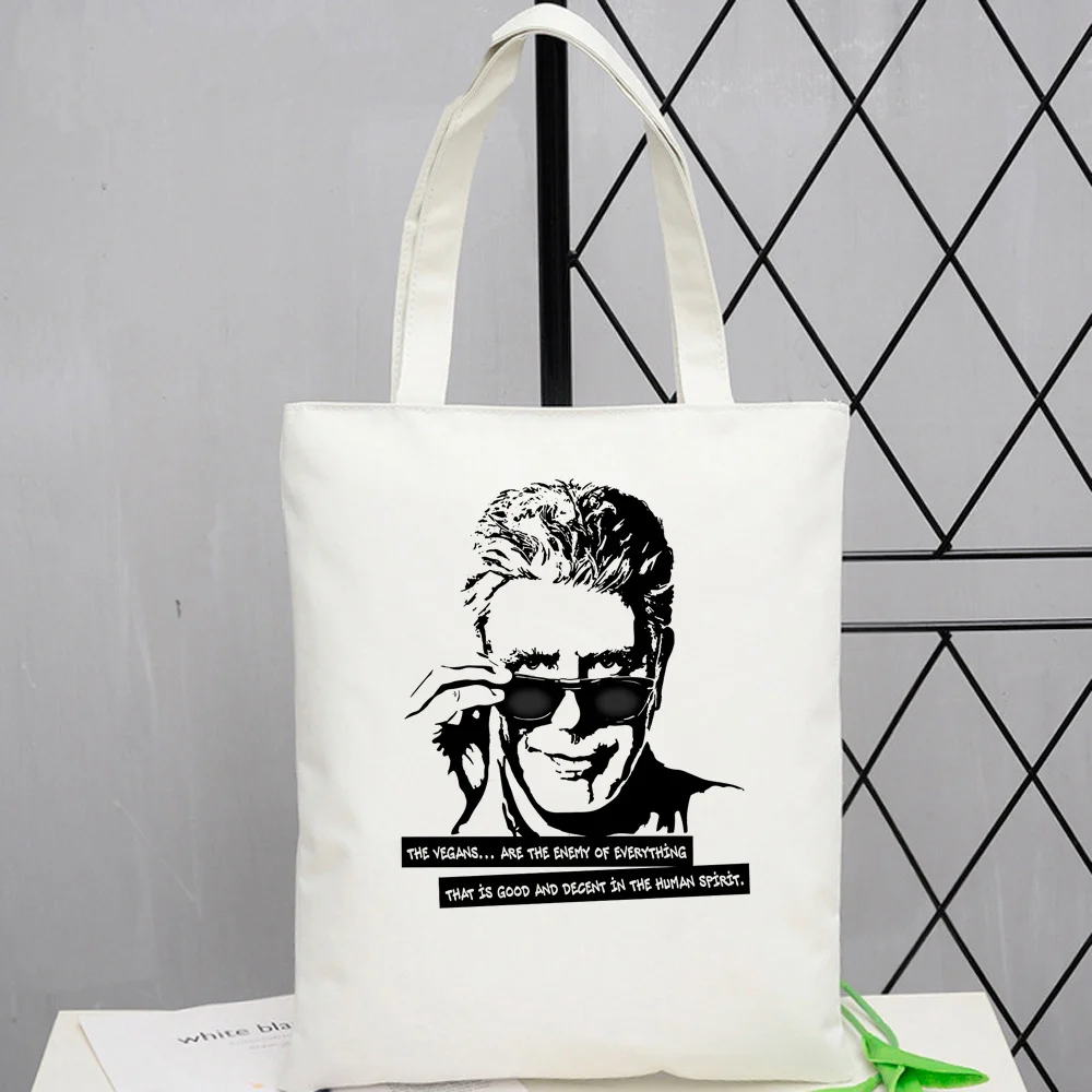 

Сумка для покупок Энтони бердэн, многоразовая Хлопковая женская сумка эко-сумка для продуктов, экологическая тканевая сумка-мешок