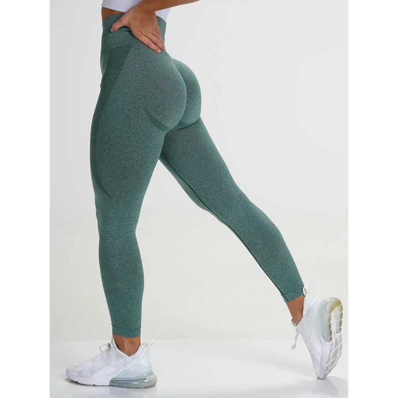 Casual Seamless Leggings Women Sport Slim ShortsTights Fitness High Waist Women Clothing Gym Workout Female Pants