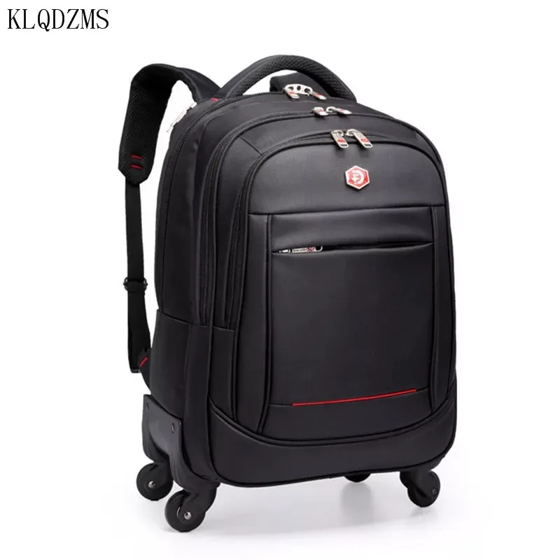 KLQDZMS  High-quality 18/20-inch Oxford Travel Bag Swivel Multifunctional Shoulder Luggage Wheeled Carry-on Rolling Suitcase