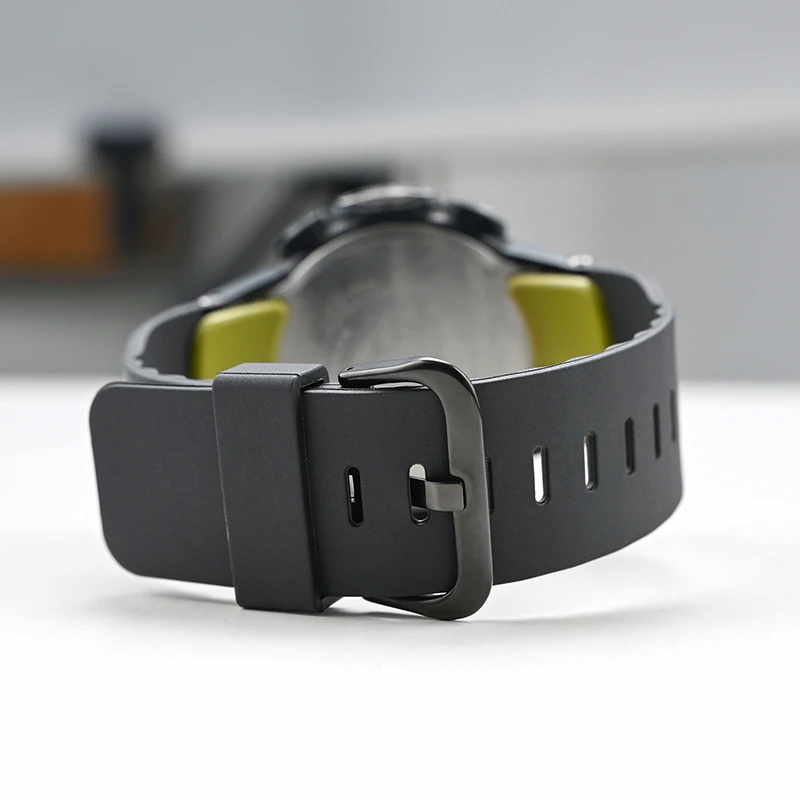 Фото Черный полимерный ремешок для Casio Protrek PRW-3000/3100/6000/6100 PRG-300, мужской спортивный водонепроницаемый резиновый сменный ремешок для часов, браслет №5