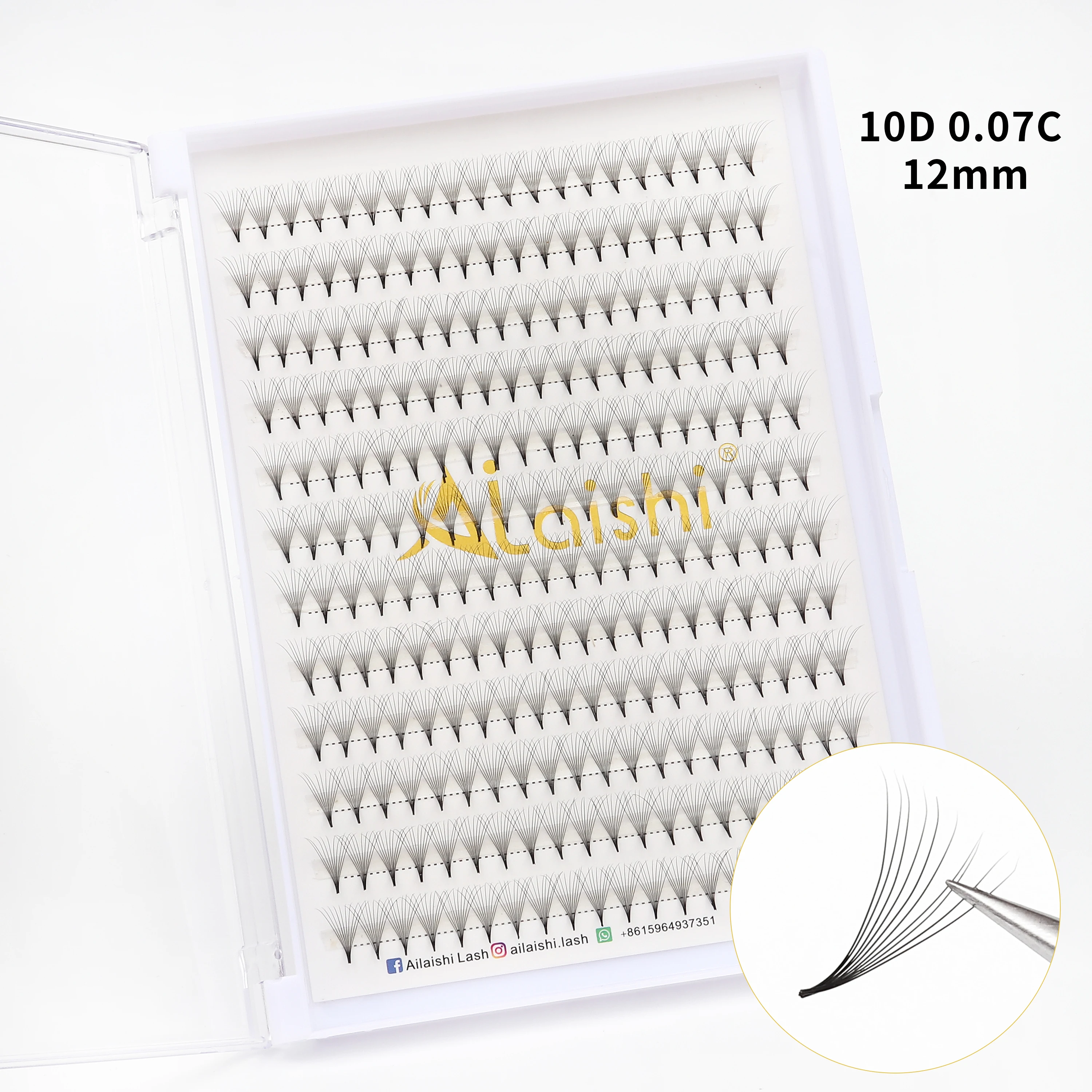 AILAISHI 10D Mega Tray рекламные объемные вееры острые узкие тонкие базовые для