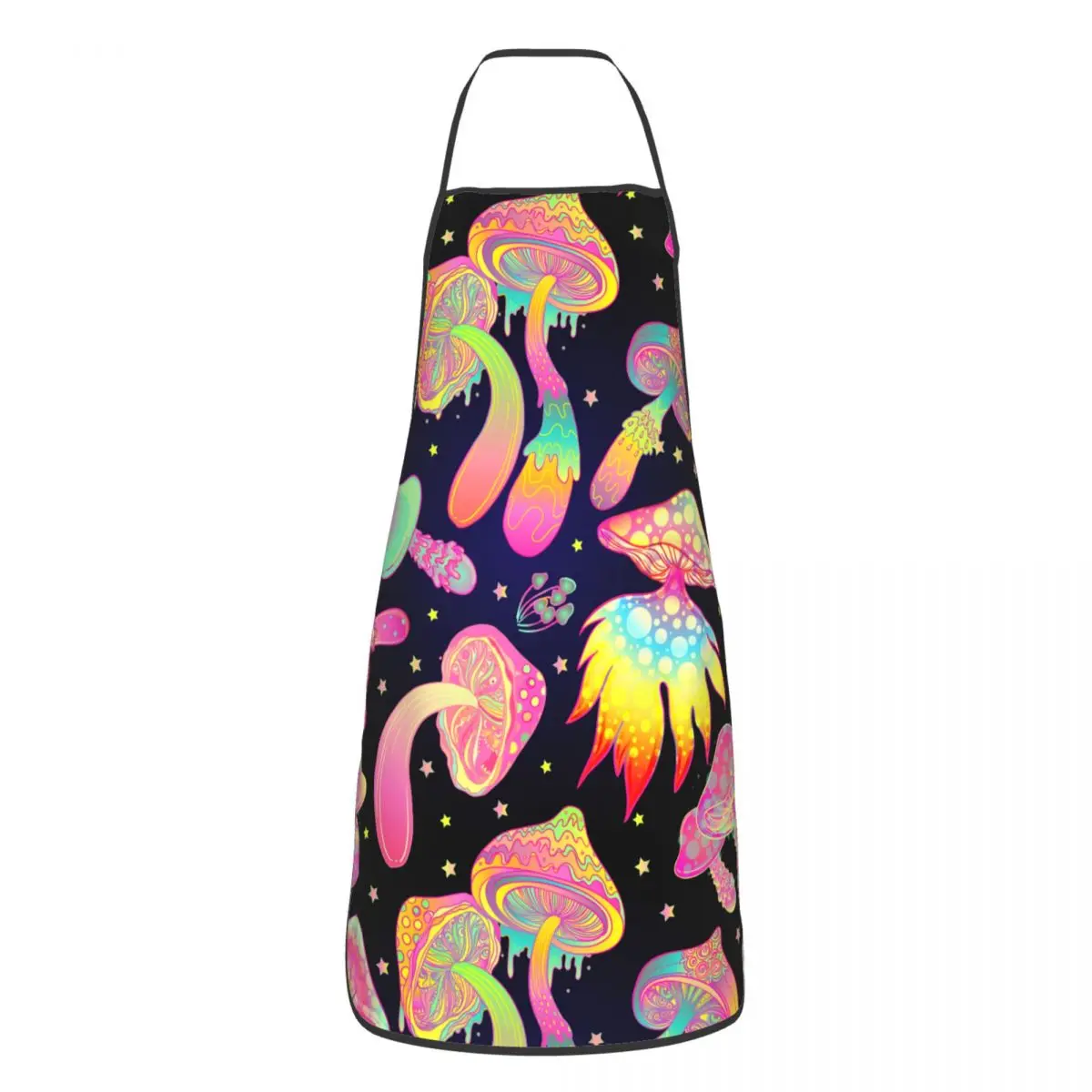 

Magic Mushrooms Psychedelic Kitchen Cuisine Apron Waterproof Hippie Boho Pinafore for Men Women Chef BBQ Dinner Party
