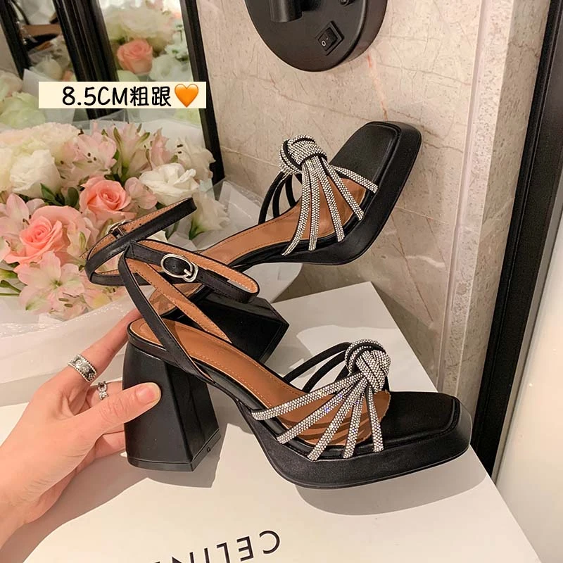 

Женские сандалии из ПУ кожи, на очень высоком каблуке