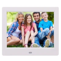 fast shipping acrylic 100 240v 8 inch tft screen digital photo frame with holder remote control