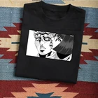 Футболка в стиле японского аниме, Повседневная Уличная одежда с принтом невероятных приключений Джоджо и манга в стиле Харадзюку, Модные Винтажные топы для мужчин и женщин