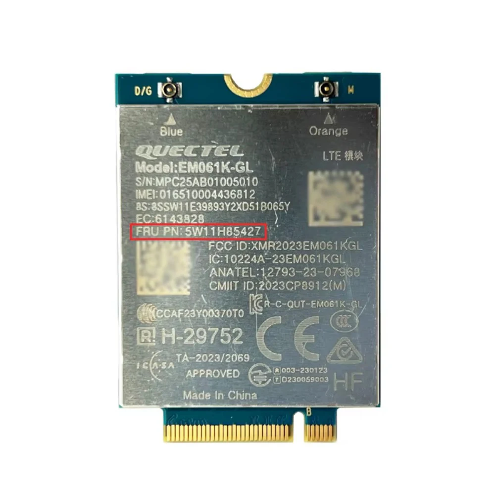 Фото Карта 4G WWAN Quectel EM061K-GL FRU 5W11H85427, модуль LTE Cat6 для ноутбуков Thinkpad T14, X13, T14S, L13, T16, L14, L16, G1, G2, G3, G4, G5, G6 №3