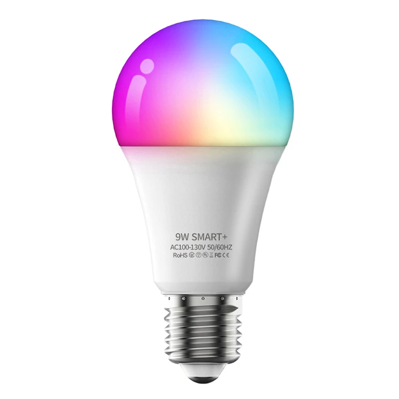 

Corlorful Rgb Lamp 9w E26 Smart Led Bulb Timer Dimmable Wifi Remote Controller Lamp Support Alexa Google Home Wireless Diy
