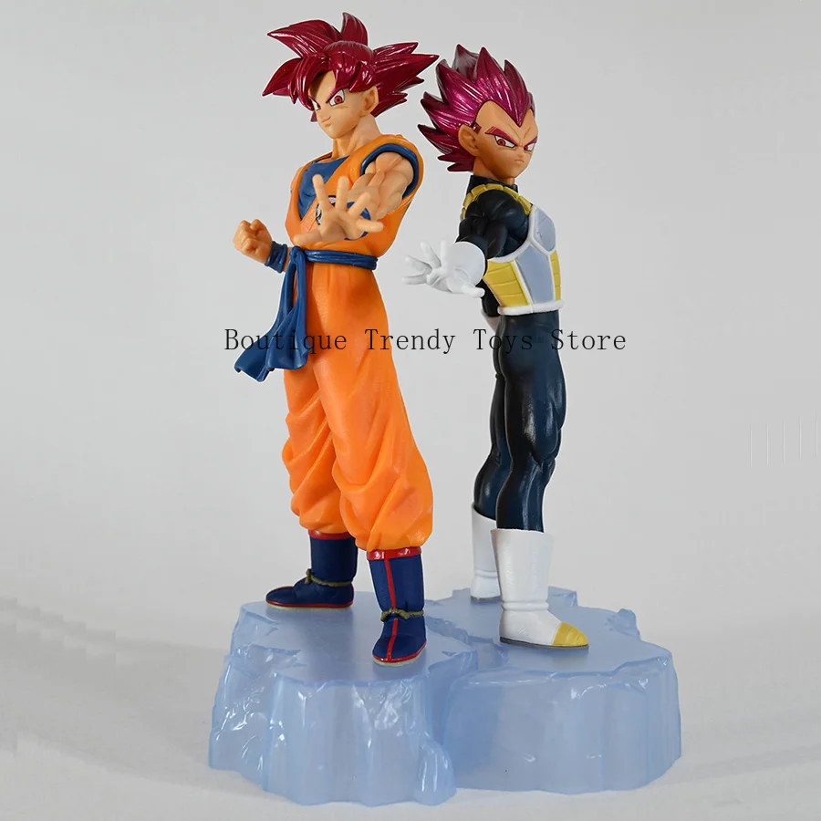 Фото Официальная коллекционная фигурка Banpresto Dragon Ball Dokkan Battle: 7-я годовщина, SSG Гоку и Вегета, аниме-статуэтка, модель-игрушка №2