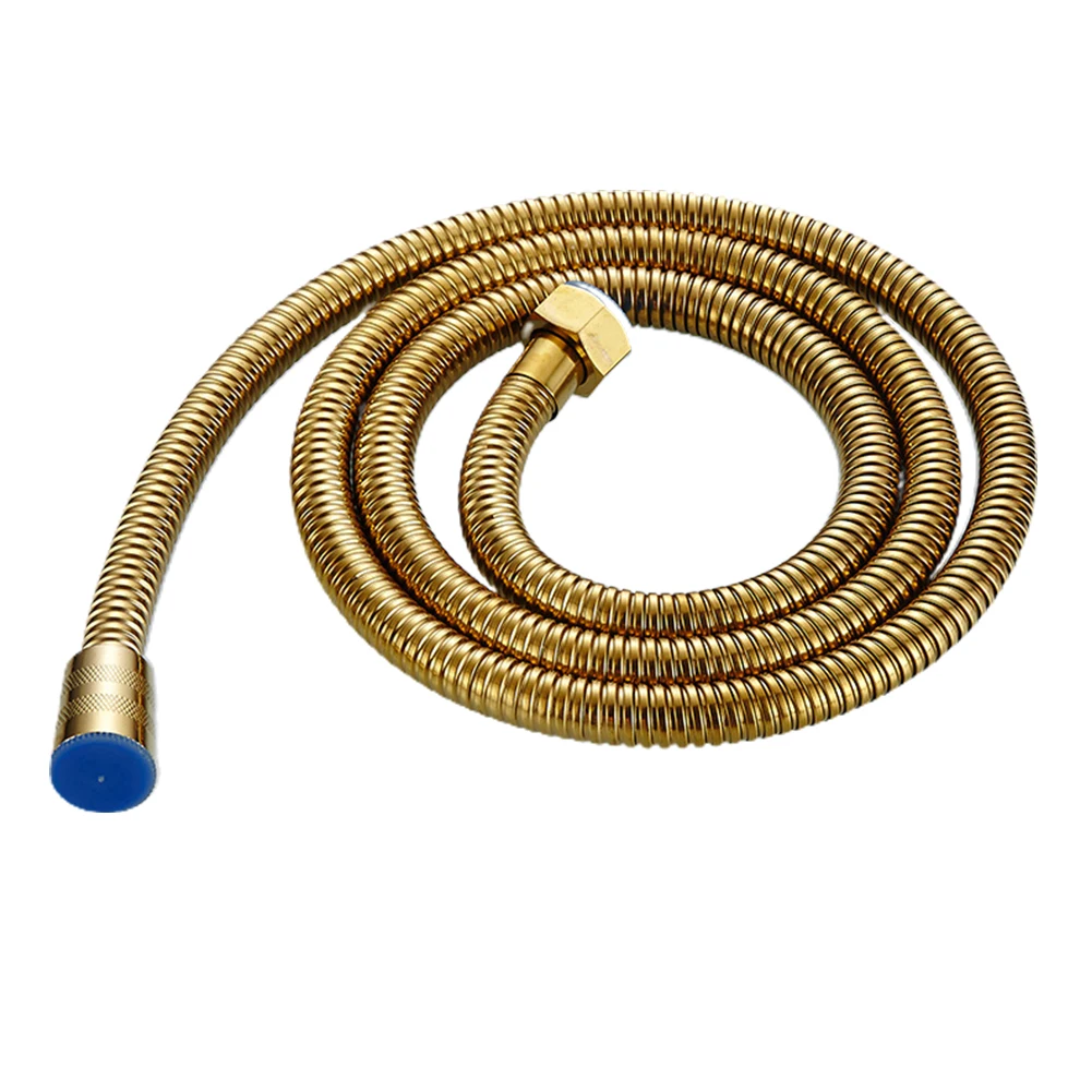 

Shower Head Connecting Pipe 1.5 M High Pressure Explosion-proof Nozzle Golden Hose Bathroom Handheld Shower Accessories Hose