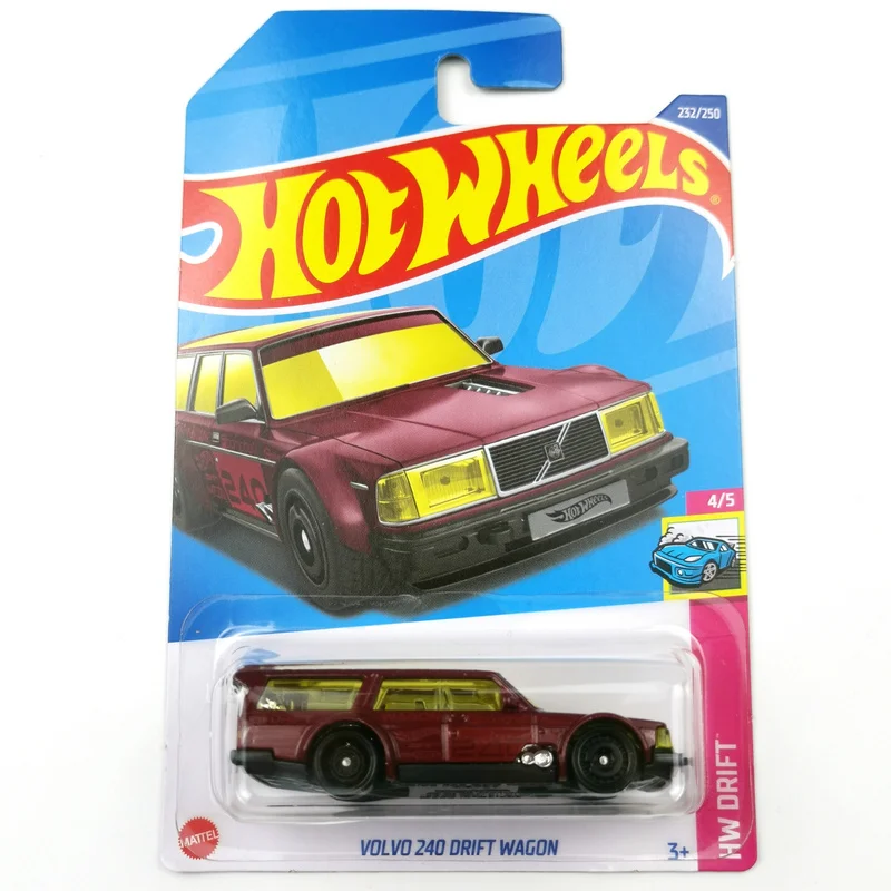 

Hot Wheels 1:64 Volvo серия 2020-2022 850 ESTATE/240 Дрифт Коллекционная версия металлическая диета модели автомобилей игрушки