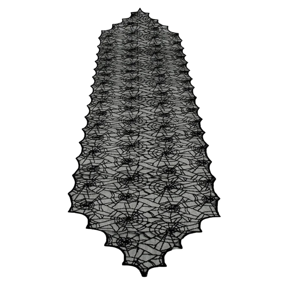 

1pc Tablecloth Creative Durable Spider Web Black Decoration Props Table Cover for Party