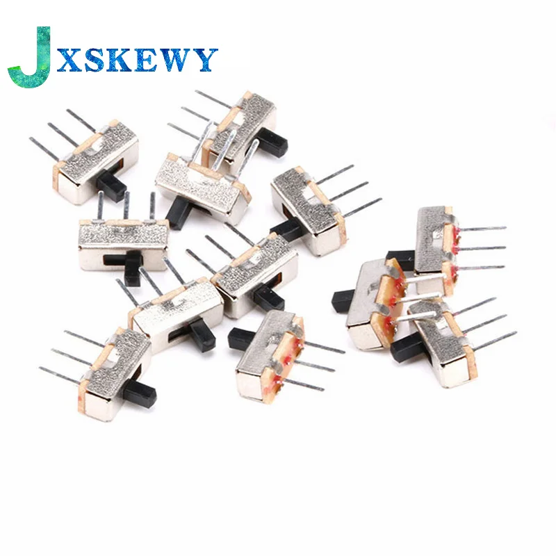 Мини-выключатель прерывателя SS12D00 SS12D00G3, 3 контакта 1P2T, 2 положения, высокое качество, Длина ручки переключателя: 3 мм, 100 шт.