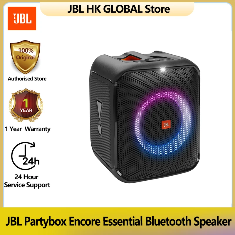 JBL 100% оригинальный Partybox Encore Essential беспроводной Bluetooth-динамик портативный звук 100 Вт Встроенный динамический фотографический дисплей
